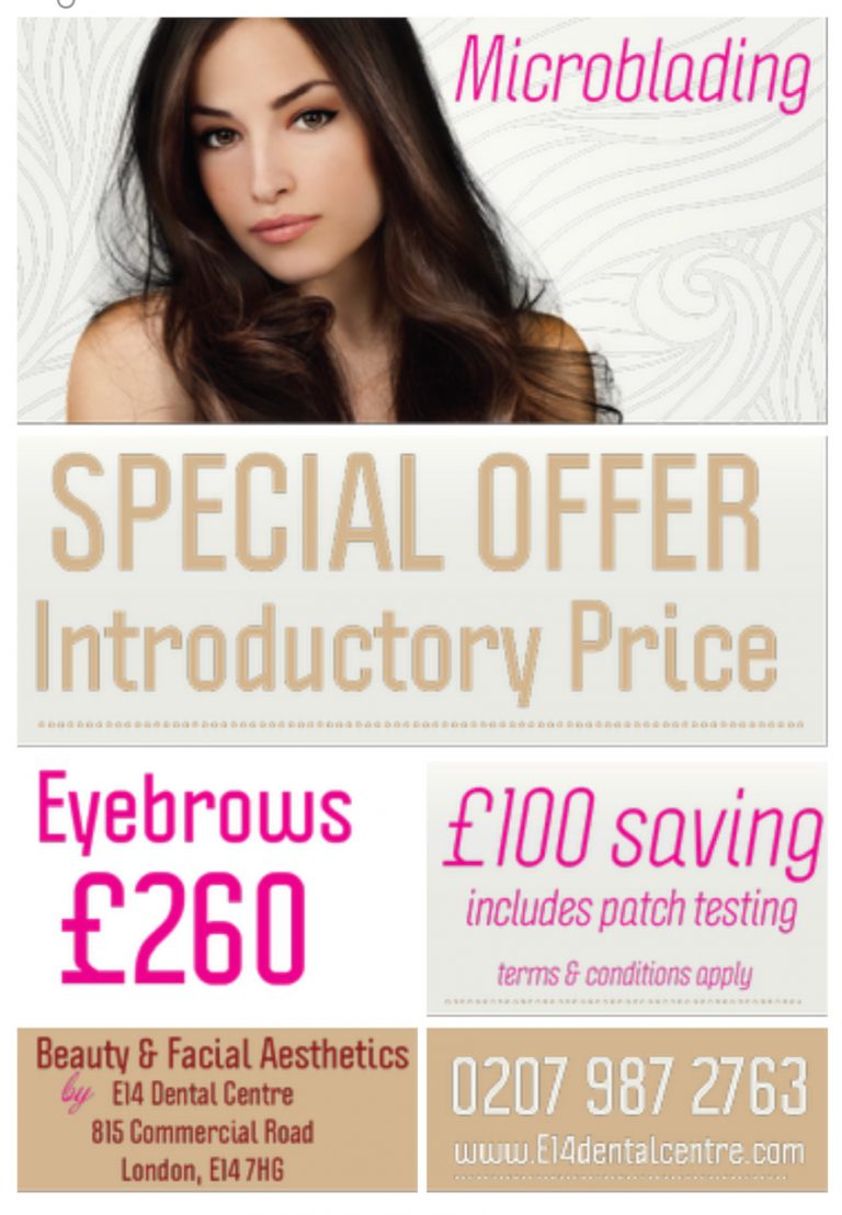 Microblading Special Offer - E14 Dental Centre